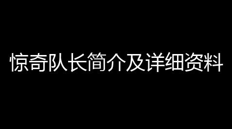 惊奇队长简介及详细资料(河北沙巴克酒厂简介)_无畏契约开挂教程