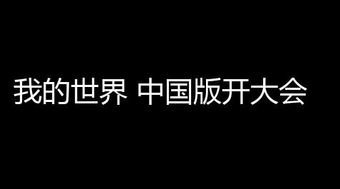 我的世界 中国版开大会情形如何 「游戏世界绝地求生豆瓣」_火烈鸟辅助下载