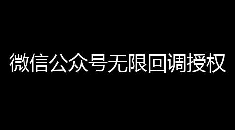 微信公众号无限回调授权系统源码 全网首发_大话西游2内部挂
